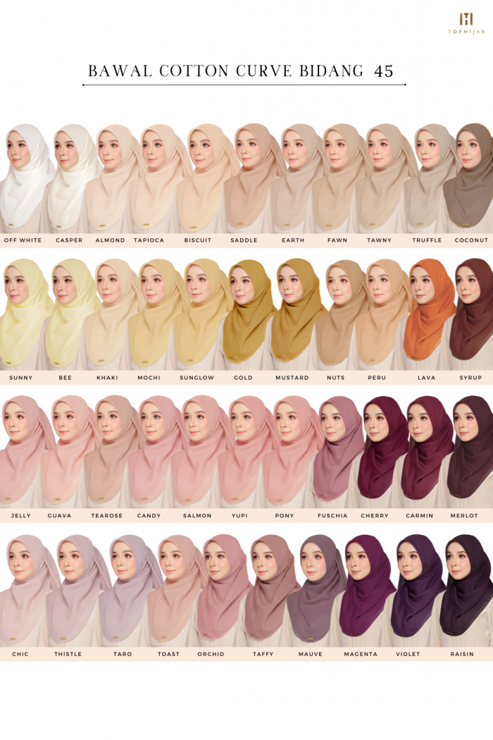 BAWAL COTTON CURVE BIDANG 45 - ALMOND