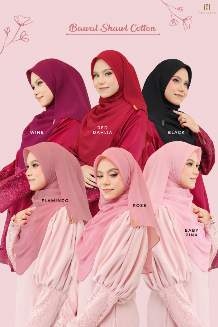 BAWAL SHAWL COTTON- ROSE