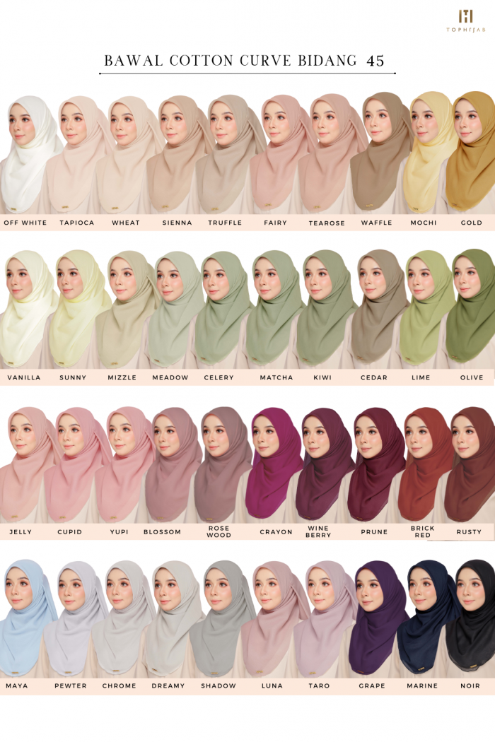 BAWAL COTTON CURVE BIDANG 45 - TAPIOCA