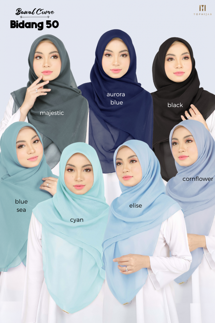 BAWAL CURVE BIDANG 50- AURORA BLUE