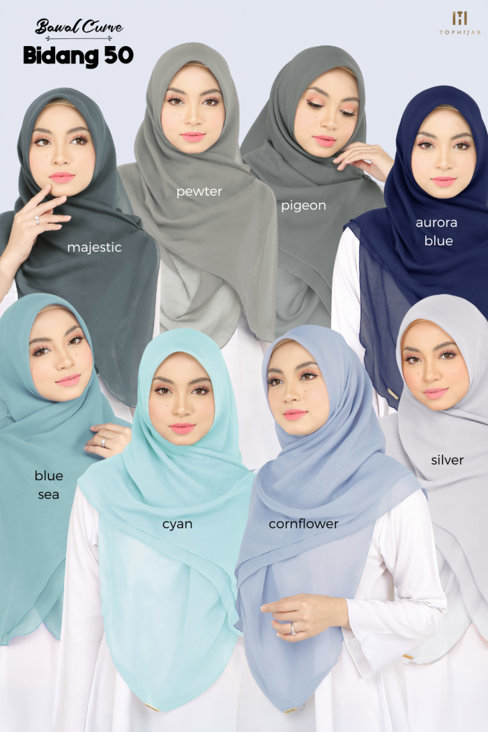 BAWAL CURVE BIDANG 50- CYAN