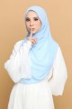 SHAWL END CURVE - SKY BLUE