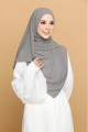 SHAWL END CURVE - SMOKE GREY