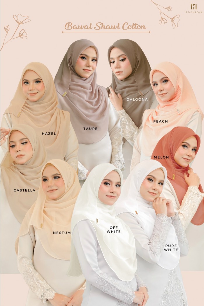 BAWAL SHAWL COTTON- OFF WHITE