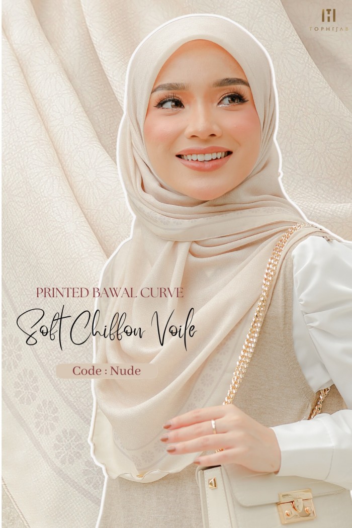 SOFT CHIFFON VOILE - NUDE