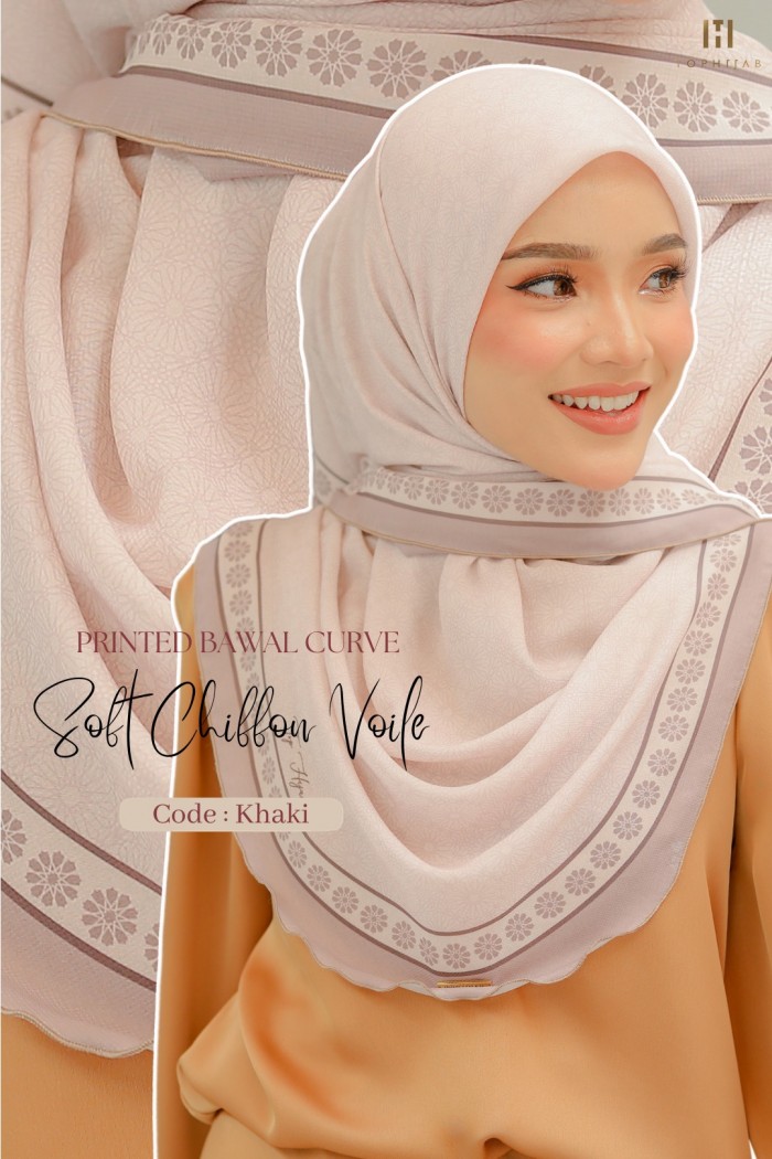 SOFT CHIFFON VOILE - KHAKI