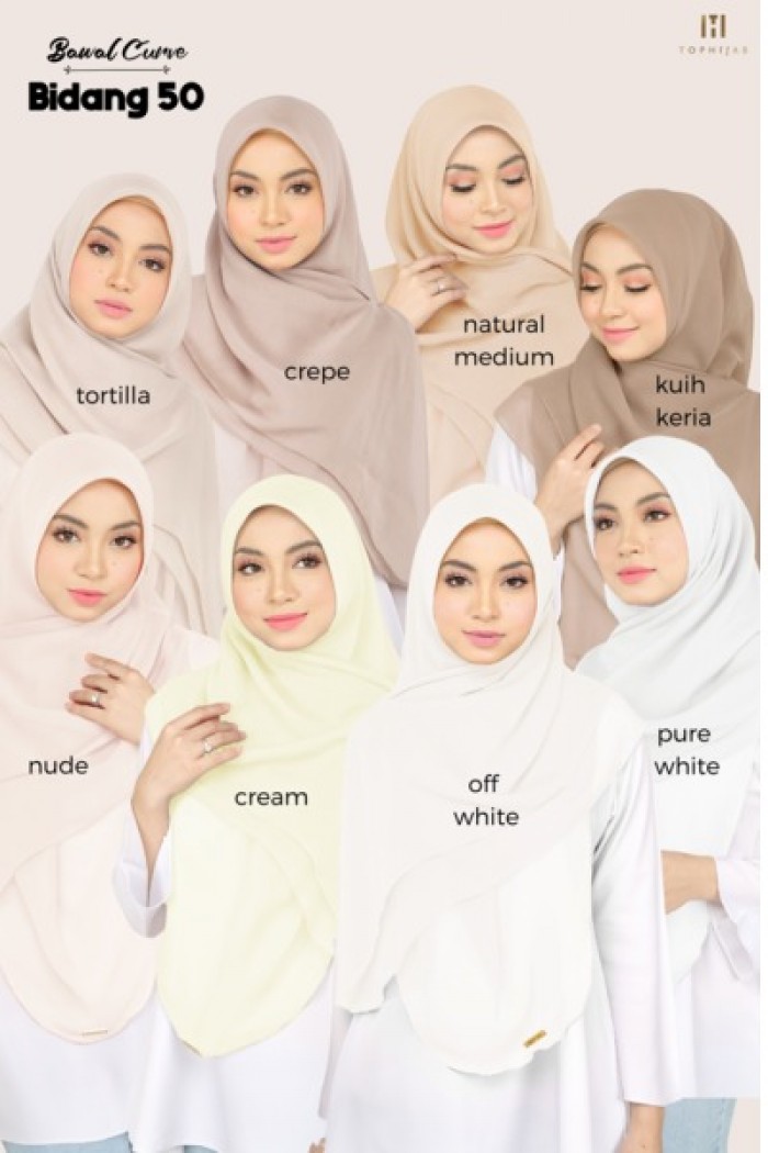 BAWAL CURVE BIDANG 50- CREAM