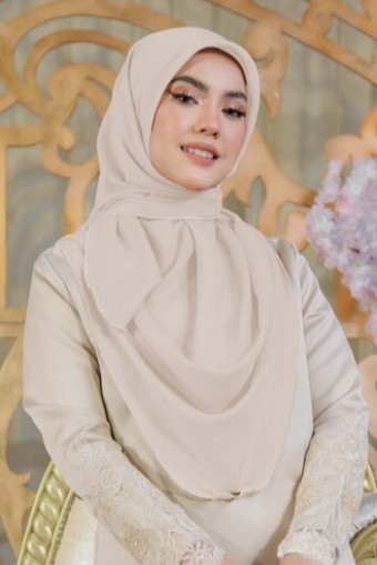 BAWAL CHIFFON CURVE BIDANG 48- LINEN