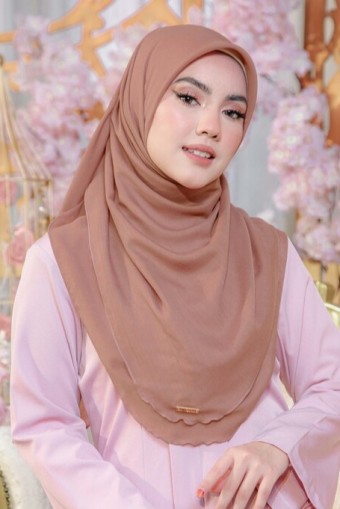 BAWAL CHIFFON CURVE BIDANG 48- BROWNIE