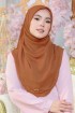 BAWAL CHIFFON CURVE BIDANG 48- BRICK ORANGE