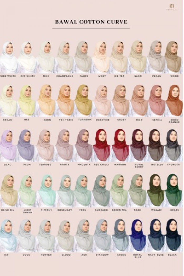 BAWAL COTTON CURVE- ICE TEA