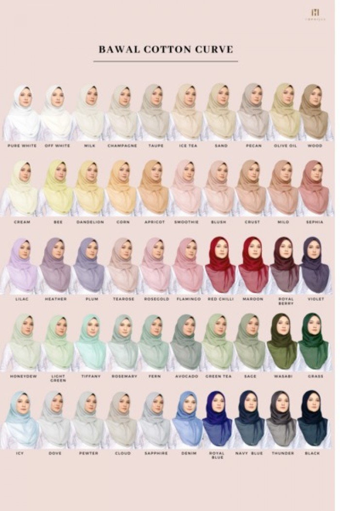 BAWAL COTTON CURVE- ICE TEA