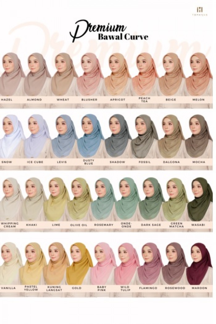 PREMIUM BAWAL CURVE - PEACH TEA