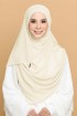 FLOWY PREMIUM CHIFFON SHAWL- CORNSILK