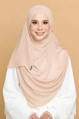 FLOWY PREMIUM CHIFFON SHAWL- BUTTERSCOTCH