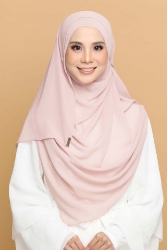 FLOWY PREMIUM CHIFFON SHAWL- PINK OYSTER