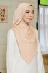 SATIN SILK SHAWL - BEIGE