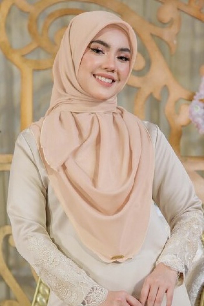 BAWAL CHIFFON CURVE BIDANG 48- GINGER BREAD