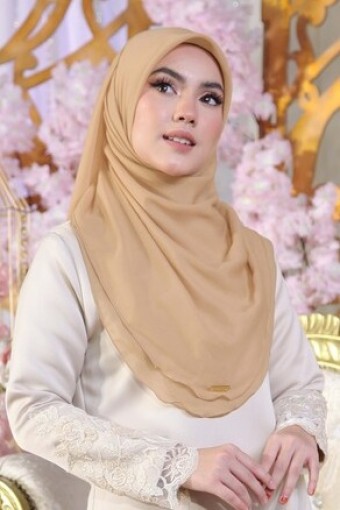 BAWAL CHIFFON CURVE BIDANG 48- NUTTY ALMOND