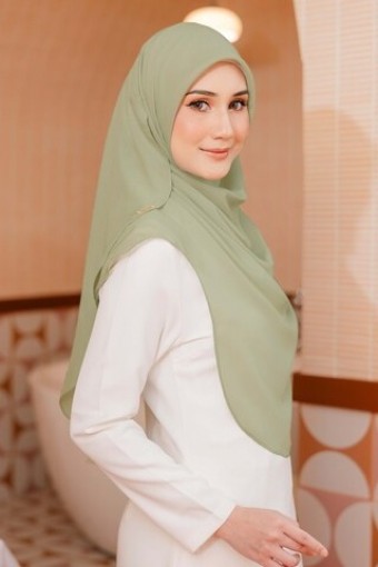 SAGE GREEN - BAWAL SHAWL 'W' BIDANG 48