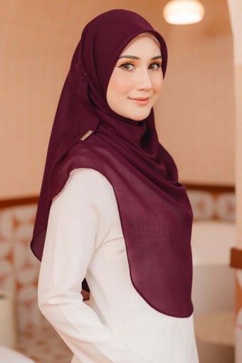 DEEP MAROON - BAWAL SHAWL 'W' BIDANG 48