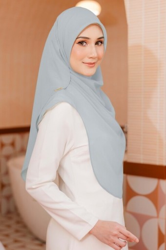 ASH BLUE - BAWAL SHAWL 'W' BIDANG 48