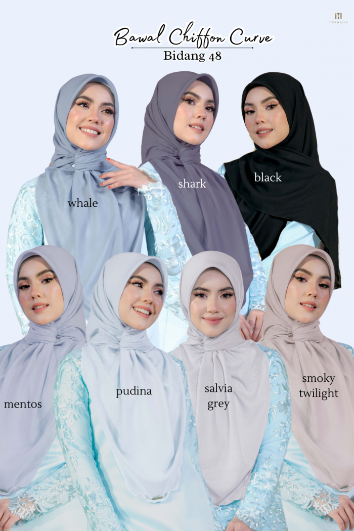 BAWAL CHIFFON CURVE BIDANG 48- MENTOS