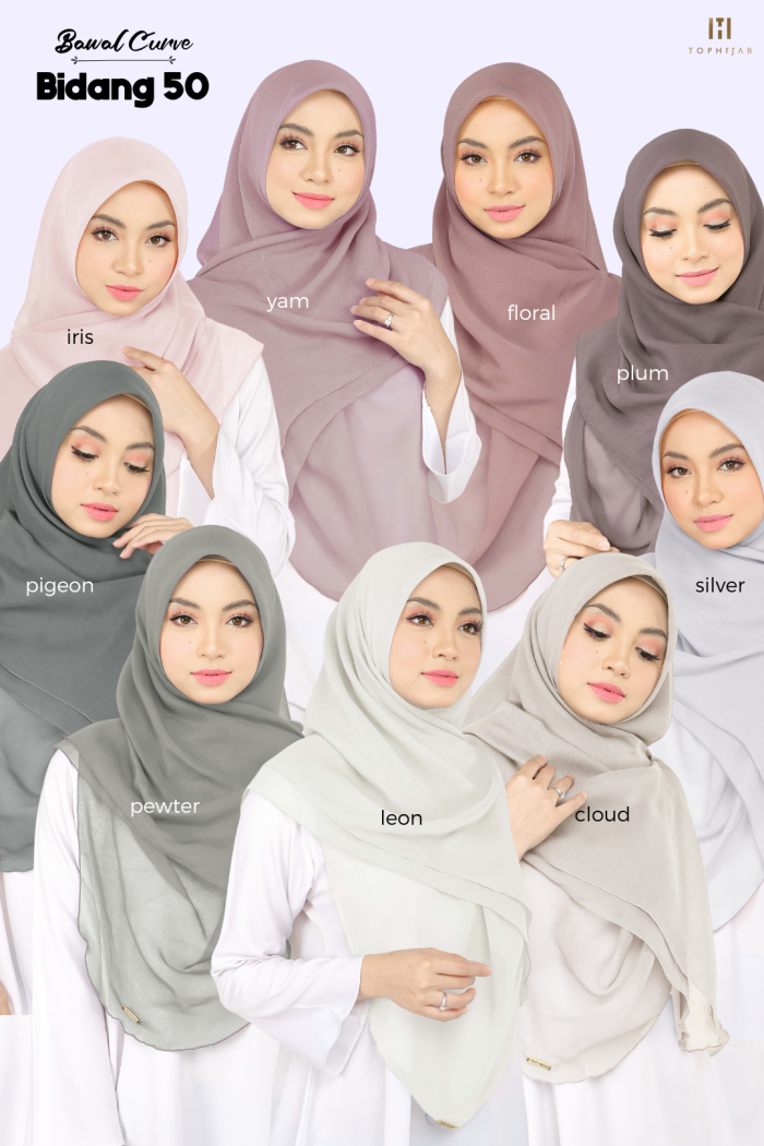 BAWAL CURVE BIDANG 50- SILVER