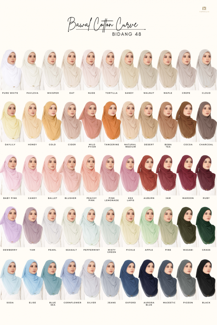 BAWAL CURVE BIDANG 48- APPLE