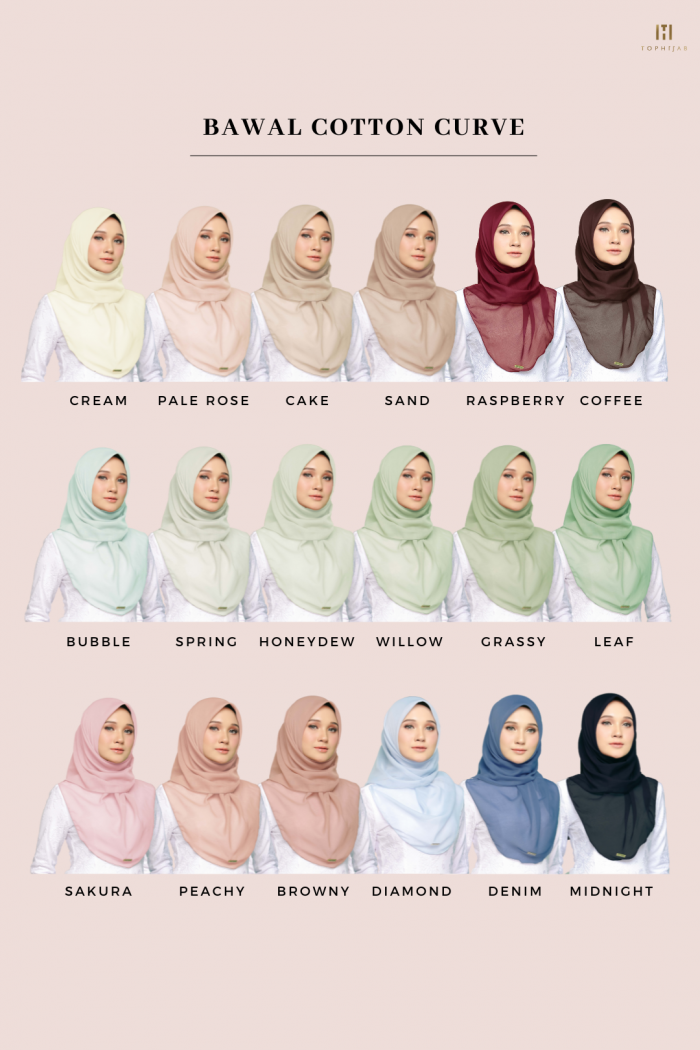 BAWAL COTTON CURVE- PALE ROSE