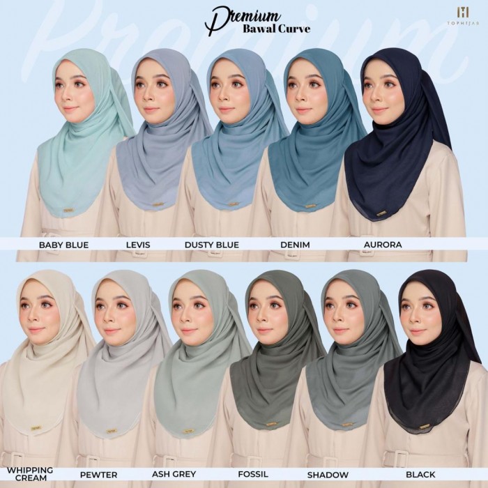 PREMIUM BAWAL CURVE - DUSTY BLUE