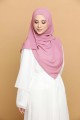 SHAWL END CURVE - DUSTY PINK